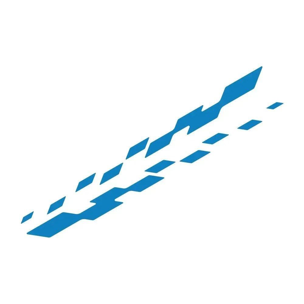 Dabhuoc Glossy Blue Car Door Sticker Racing Stripes Graphics Vinyl Decal Auto Accessories(Glossy Blue)