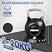 NEOLYMP Kettlebell Set 2-20 kg - 7-in-1 Kettlebell verstellbar für Ganzkörper-Workout Zuhause - Kugelhantel mit robustem Edelstahl-Handgriff für perfektes Schwungerlebnis
