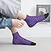 YeertMii Purple Leopard Print Fashion Ankle Socks For Men Women Low Cut Socks Crew Sports Athletic Running Socks