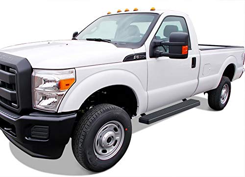Estribos de acero inoxidable negro 6 pulg APS Ford F250-F350 miniatura 6