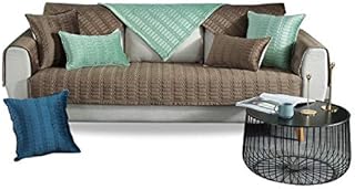 PETCUTE Sofa slipcovers sofa protectors padded quilted sofa covers sofa armrest cover Non Slip Extra-thick Plush sofa seat covers Gray 90X90CM