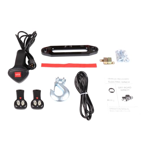 Winch eléctrico SCITOO 13000 lbs 12V con control remoto miniatura 4