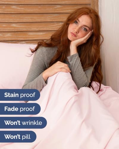 Image of Extra Deep Flex Top Split Head King Sheet Set - 6 Piece Breathable and Cooling Sheets - Hotel Luxury Bedding for Women, Men, Kids & Teens - Easy Secure Fit - Extra Deep Pockets - Lavender Pink