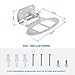 PETIMETI Wall Mount for Netgbear Orbi WiFi 6 Router with Sturdy Metal Stand Compatible Orbi WiFi 6 Router RBK753 RBK852 RBK853 RBS750 RBK752 RBK850 RBS750 RBS751(2 Pack)