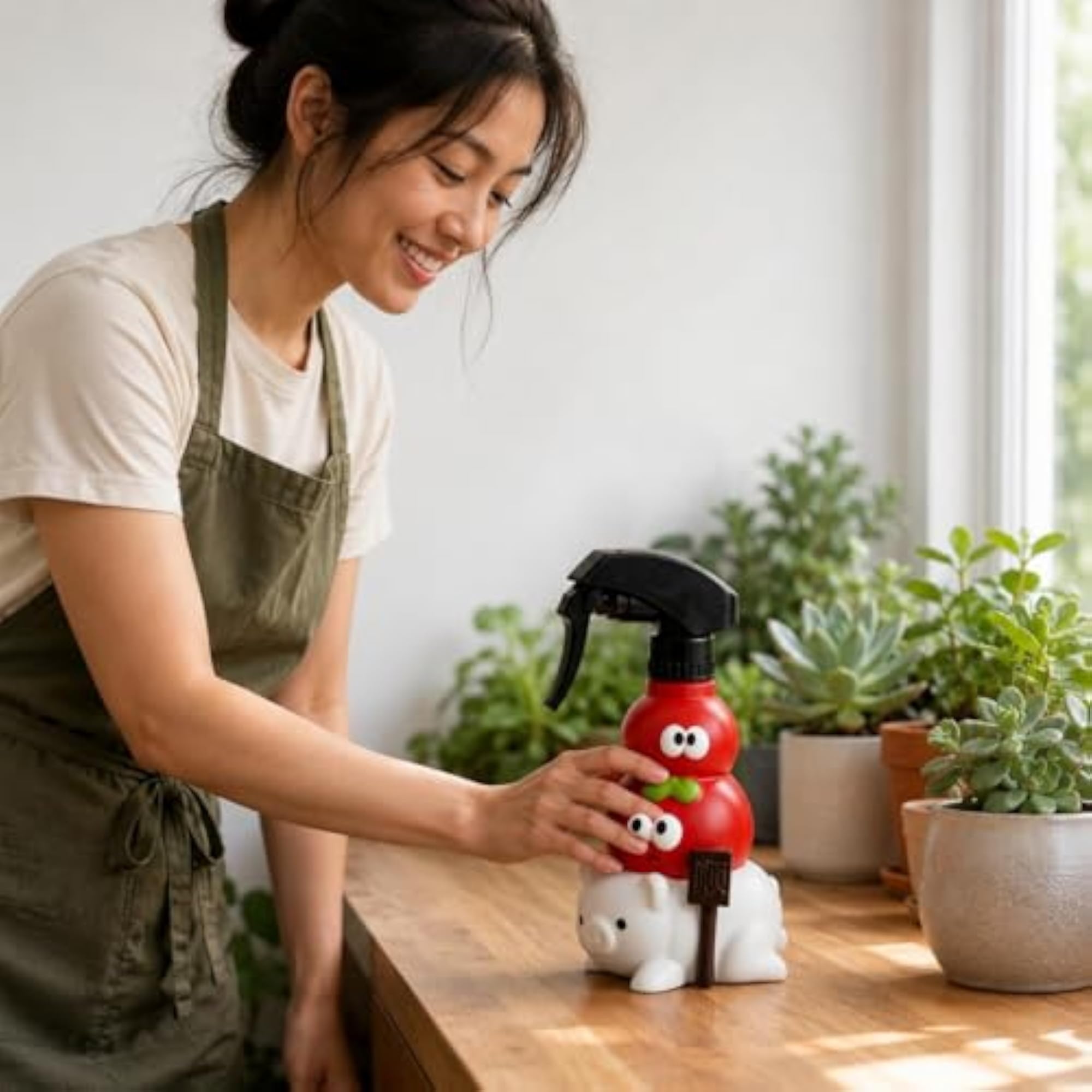 Tabletop Pig-Shaped Decorative Spray Bottle