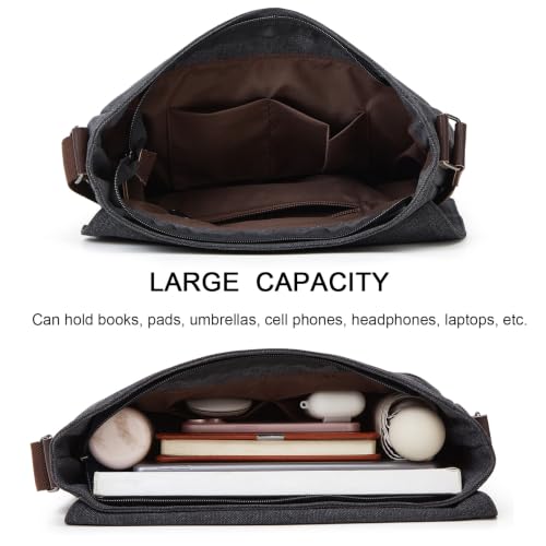 ZHIERNA Canvas Laptop Messenger Bag