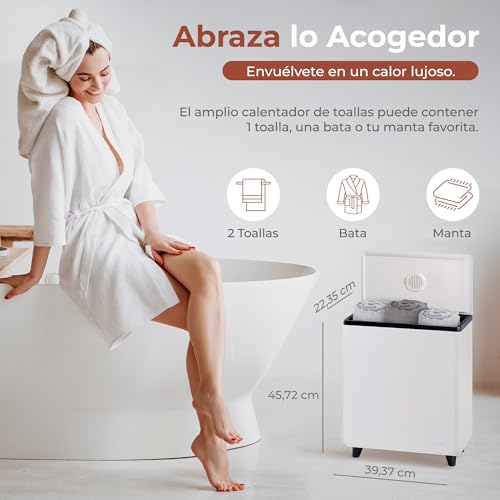Towel warmer rectangular para baño y spa en casa ideal para pijamas o mantas 2