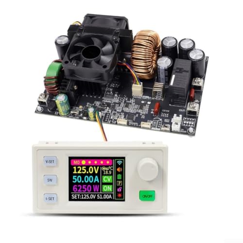 Convertisseur CC réglable 12V-140V vers 0-125V 50A pour charge batterie