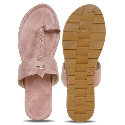 Image of IndieStide Heel Casual Flip Flops Slippers For Girls Women, Comfortable cushioned Chappals