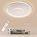 Plafoniera LED, 36W Lampada da Soffitto Dimmerabile con Telecomando, Plafoniera Moderna Rotonda Bianca è Adatta per Camera da Letto Soggiorno La Stanza dei Bambini, 415mm Ultra Sottile