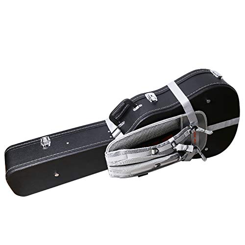 Image of Crossrock Case Saddle for Hard Guitar Case as backpack, Grey