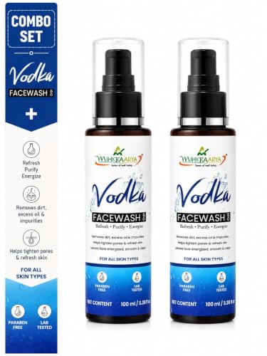 Image of Vodka Face Wash for Men & Women - Pack of 2 (100ml Each) | Deep Cleansing & Refreshing Skincare