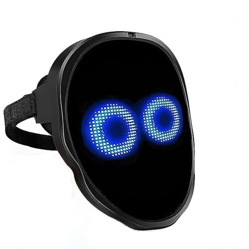 [Koudosuru] LED����}�X�N ���� �n���E�B�� �R�X�v�� �p�[�e�B�[ �w���� LED�A�X�N �ÈłŌ��� �e�L�X�g�\���\ ���y�A�� ���@�\ USB�[�d ���蕨�ɍœK (�u���b�N)�y���{�������甭���z