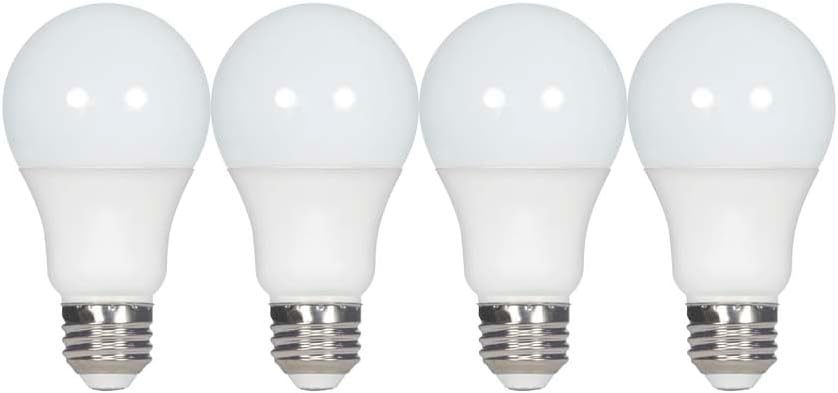 Satco 39597-9.5A19/LED/850/ND/120V/4PK S39597 A19 A Line Pear LED Light Bulb