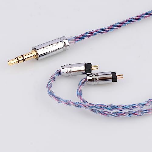 Image of Linsoul Tripowin Sirene 4 Cores IEM Cable, 24AWG OFC Replacement in Ear Monitor Cable for Audiophile Musician(2pin 0.78mm)