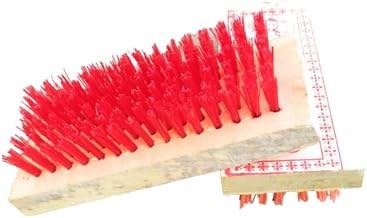 Hookcart Hard Bristle Wooden Brush for Cleaning Bathroom Floor Tile, Multicolour, Pack of 2