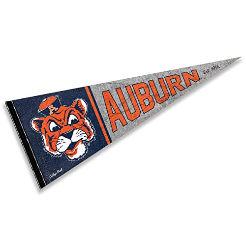 Auburn Pennant Throwback Vintage Banner