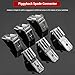 XUGERIP 25 PCS Piggyback Spade Connectors, 3 Way Wire Connector Male to Female Brass Quick Disconnect Connectors, Piggyback Terminals Crimp-Silver