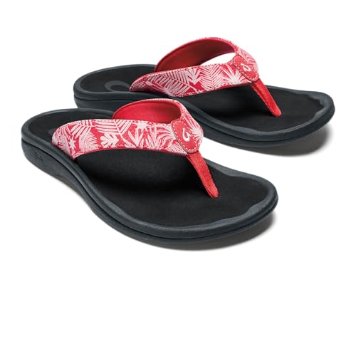 Image of OLUKAI Ohana Women's Sandals, Water Resistant Flip Flops with Arch Support, Lightweight Comfort for Beach & Travel, Enhanced Traction for Wet Surfaces