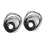 Cabilock 2 Stück Pack Gummi Antriebsriemen für Kassettenrekorder mit 40 130mm Länge Schwarz Vibrationsdämpfend und Rechts Ziehend zur Reparatur und Wartung