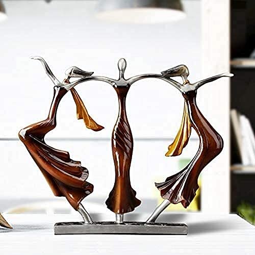 Statue de danseuse abstraite pour embellir un meuble TV vide ou une entree