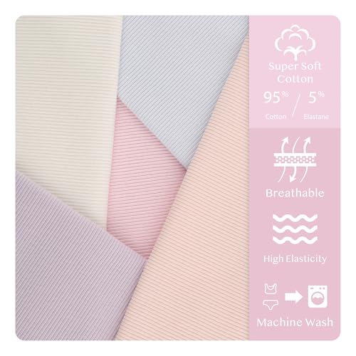 Donella Girls' Soft Cotton Underwear - Kids Bikini Brief Ribbed Panties for Girls and Toddlers 5-Pack3