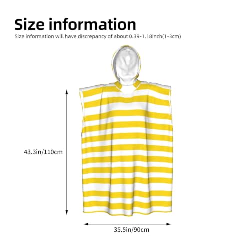 Poncho de bain léger en microfibre absorbante et compacte avec capuche intégrée - 4