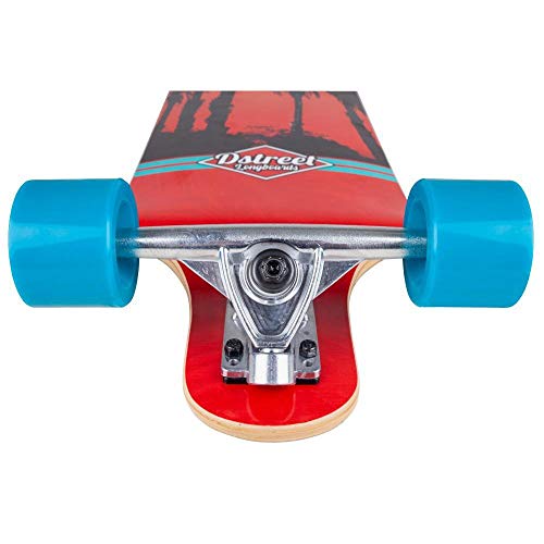 Skateboard multicolore D-street parfait pour rider entre amis