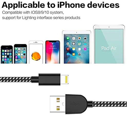 Android Micro USB Charging Cable,[10ft] USB 2.0 High Speed Sync Charger Cable Wire,Nylon Braided Cord for Samsung Galaxy S7 S6 Edge Note 5/4/3,LG,Xbox,PS4,Echo Dot(2nd),Camera,Android Smartphones,Moto