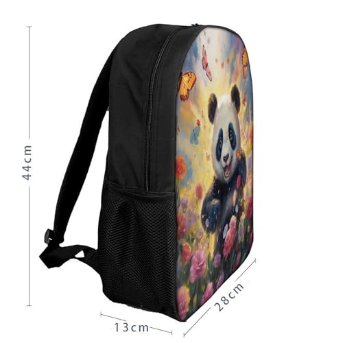 Sac à dos Panda 3D grand format 43 cm pour l'école primaire
