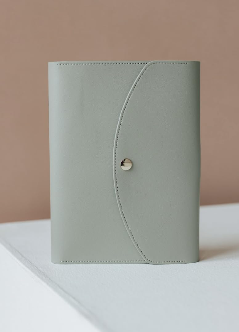 ORGANISER/PORTFOLIO - Cover for Planners/Notebooks, organiser compendium, stationery gift/stationery accessory/folder (Sage)