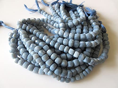 Perles opale bleue péruvienne haut de gamme 8mm pour bijoux de luxe