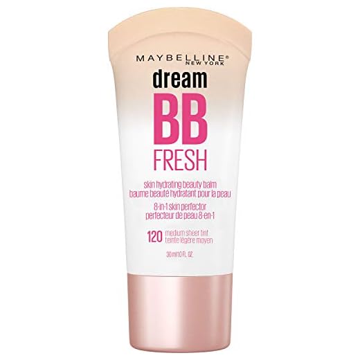 Maybelline Dream Fresh Skin Hydrating BB cream, 8-in-1 Skin Perfecting Beauty Balm with Broad Spectrum SPF 30, Sheer Tint Coverage, Oil-Free, Medium, 1 Fl Oz