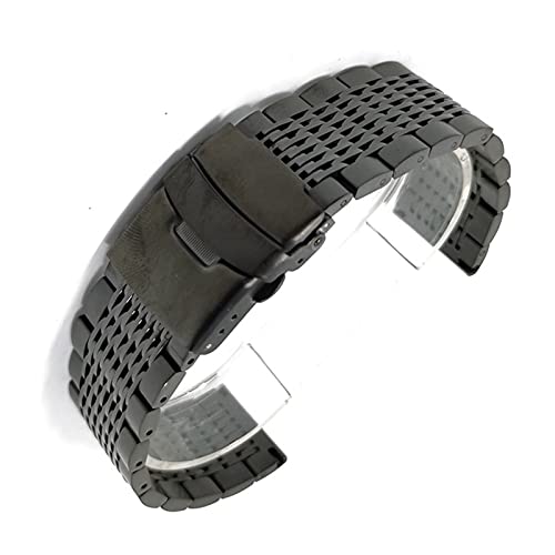 Bracelet de montre en acier inoxydable rose gold 20mm pour hommes TQHGM