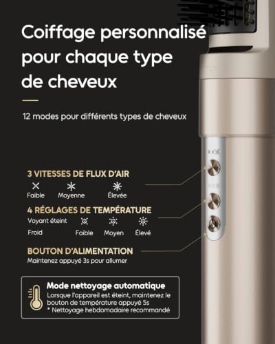 Air Styler 6 en 1, Sèche-Cheveux Ionique,Boucleur Auto,sans chaleur extrême – vue 9