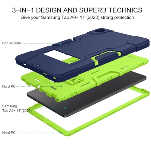 Bentoben XDD-Z170-02-FBA For Samsung Galaxy Tab A9+ Case, Heavy Duty Protection Rugged Shockproof Anti-Slip Anti-Scratch Tablet Case thumb #1