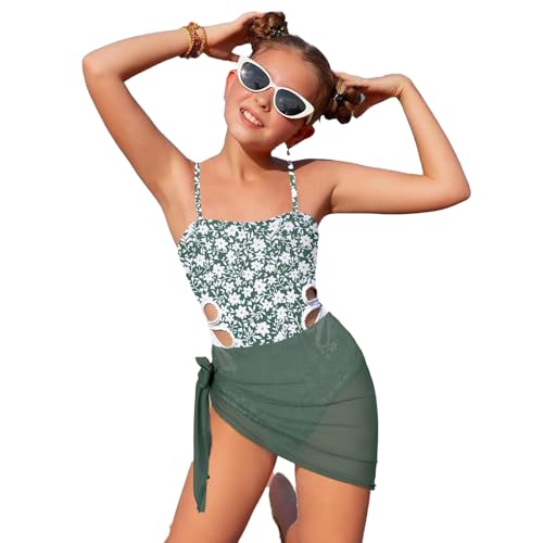 Ensemble fille 8 ans maillot de bain uni et gilet piscine ajustable