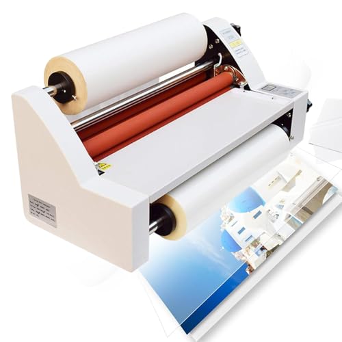 Eastnmythet Hot Cold Roll Laminator 350mm/13.78in, Document Paper Photo Single/Dual Sided Laminating Machine for Home Office School