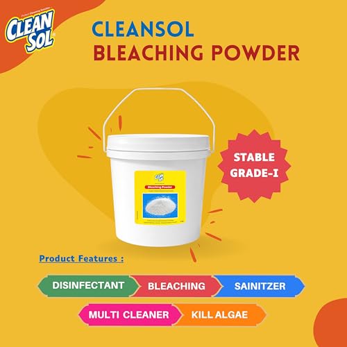 Image of Cleansol Bleaching Powder 5kg | Disinfectant for Bathroom, Toilet, Algae, Water Tank, Clothes & Outdoor Cleaning