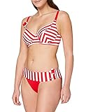 Haute pression Damen Bikini-Set Y8013, Rot (Rayé Rouge), 40(Herstellergröße: 42F)