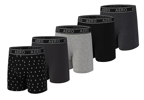 Aeropostale Mens Boxer Briefs-Cotton Stretch Boxer Briefs Underwear