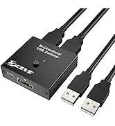 KCEVE USB切替器2.0 手動 双方向 2入力1出力 / 1入力2出力