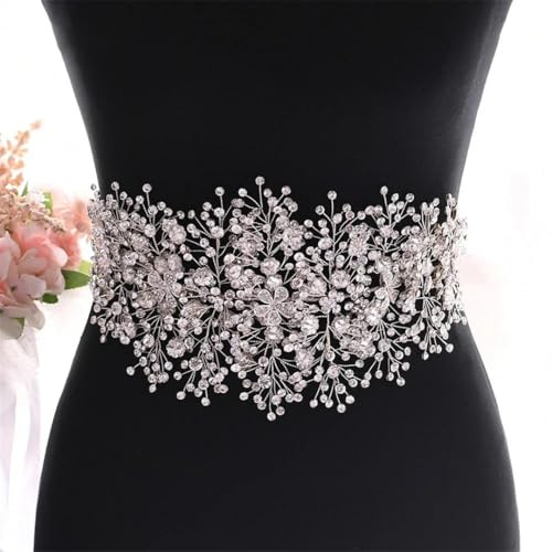 Denim Rhinestone Bridesmaid Belt, Women's Wedding Belt, Metal Everyday Accessory2