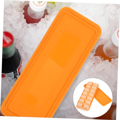 Molde para cubitos de hielo naranja 2 piezas miniatura 4