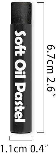 Miniatura 3 de qianshan Juego de 12 colores pastel suaves al óleo, no tóxicos, textura suave, colores pastel de aceite vibrante y cremoso, suministros de arte,