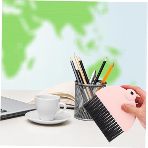 ROMISBABA Mini Kehrschaufel und Besen Set mit Niedlichem Bärendesign Ergonomischer Tischbesen für Effiziente Reinigung von Desktop Robust und Langlebig für Haushalt und Büro – Bild 6