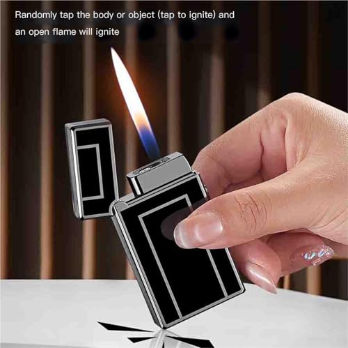 Encendedor de butano portátil de metal con tamaño de llama ajustable 7