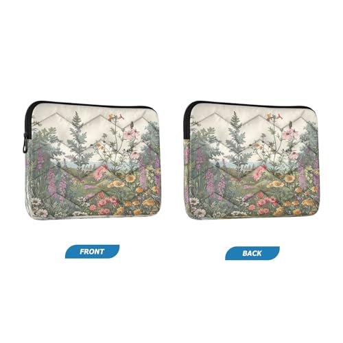 Funda para laptop 13-14 pulgadas impermeable con diseño floral miniatura 2