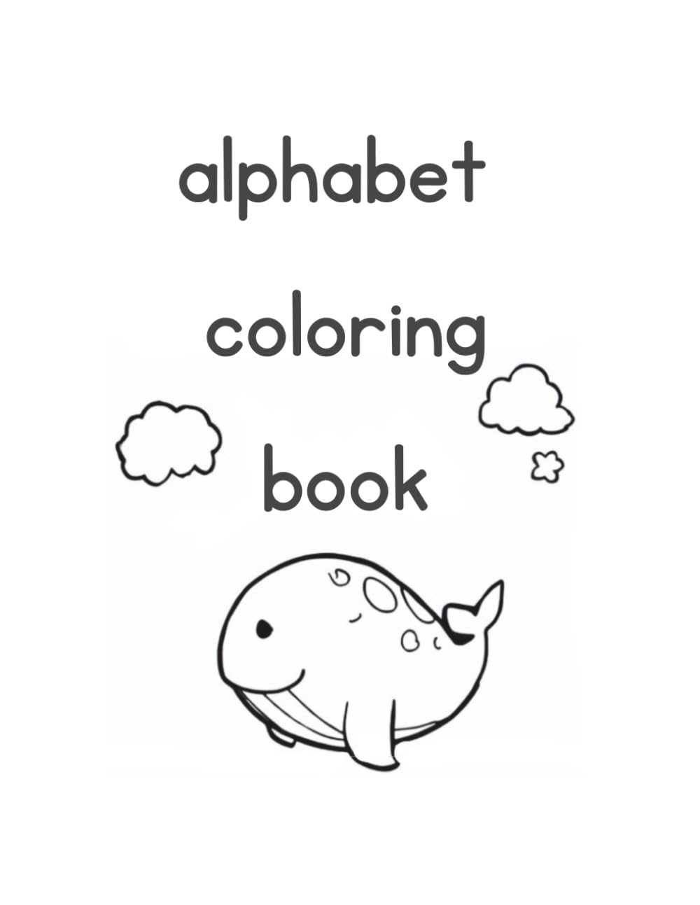 A–Z Alphabet Coloring Book: cute kawaii-style animals (Children's Coloring Books)