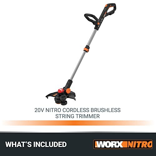 Worx Nitro 20V Brushless 13” Cordless String Trimmer - Wg173.9 (Tool Only) #TOP5